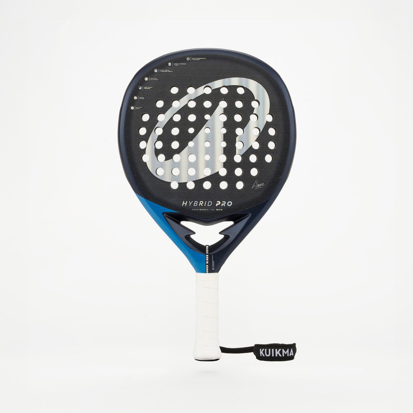 Adult Padel Racket Hybrid Pro with Custom Strap System