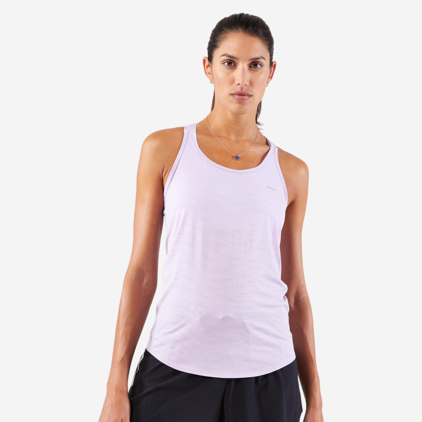 Women's KIPRUN Run 500 Comfort Seamless Running Tank Top - mauve