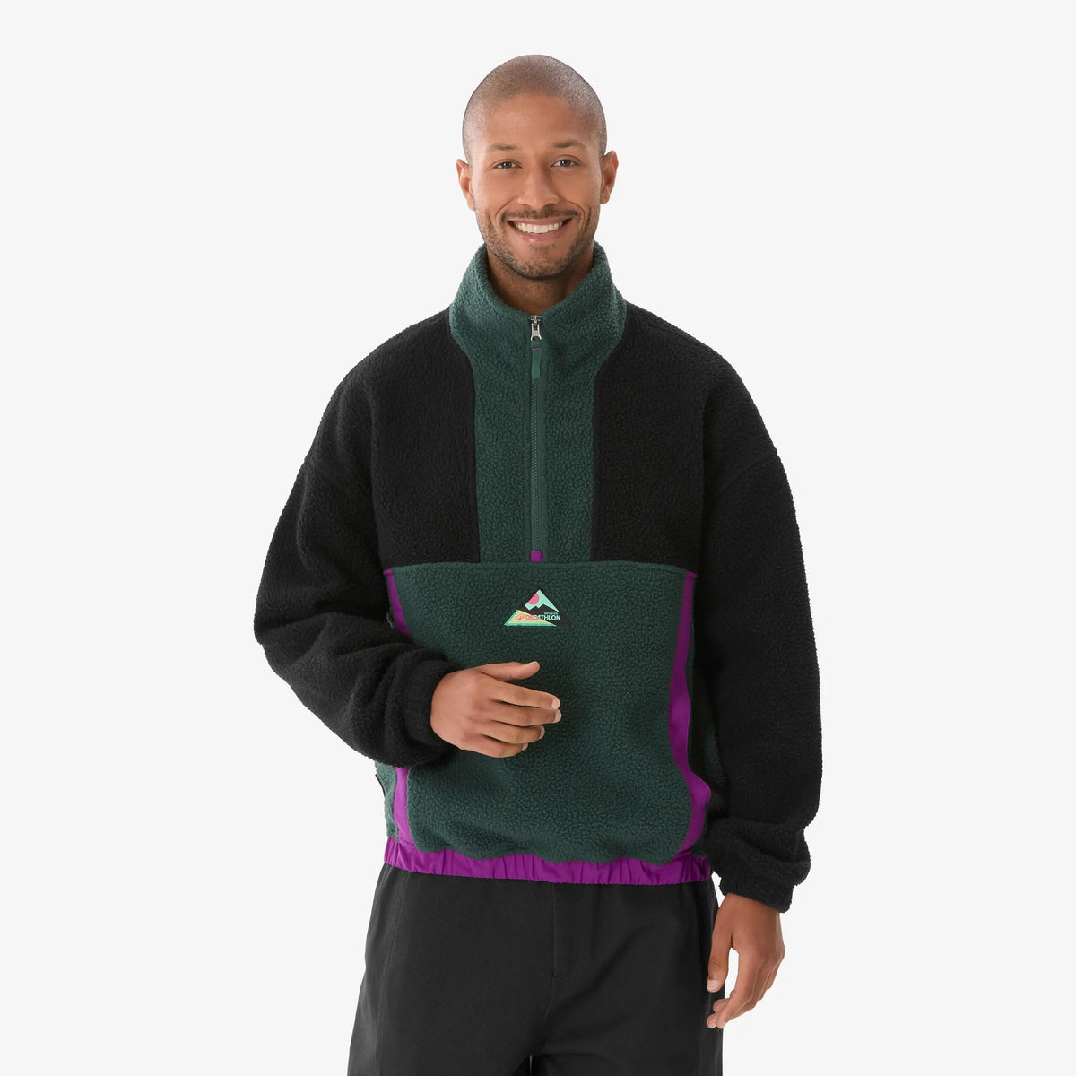 FLEECE 1/2 ZIP 50 Y DKT