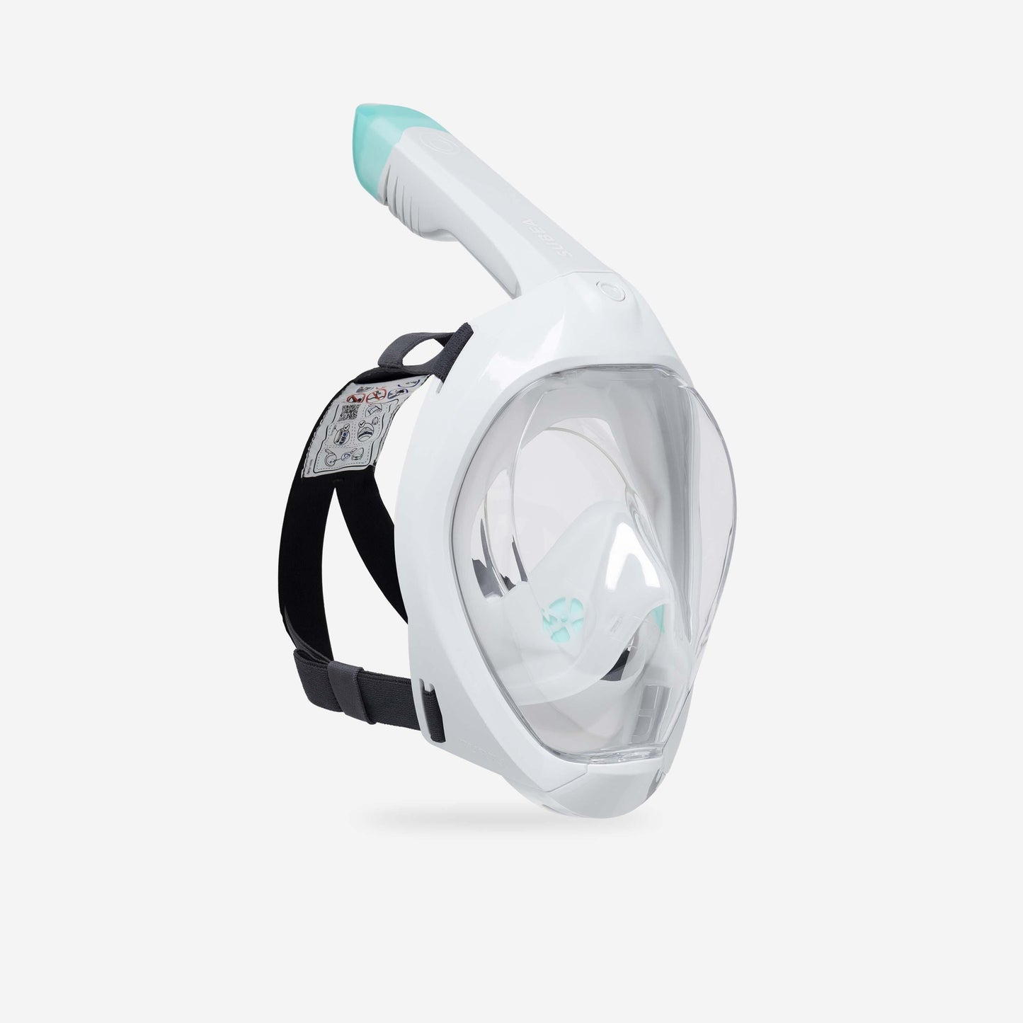 Adult Easybreath snorkelling surface mask - grey. no bag