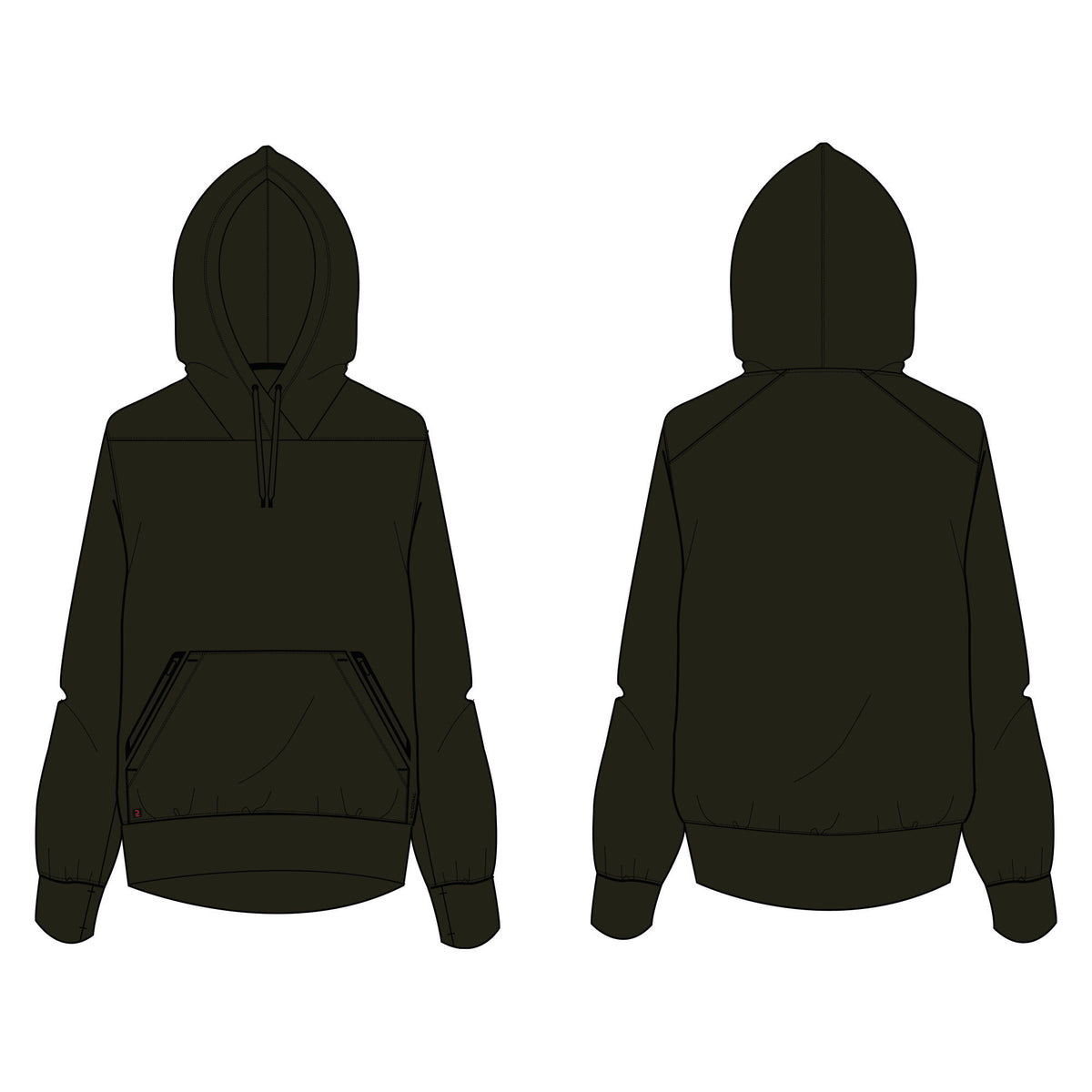 HOODIE WOMEN GREEN