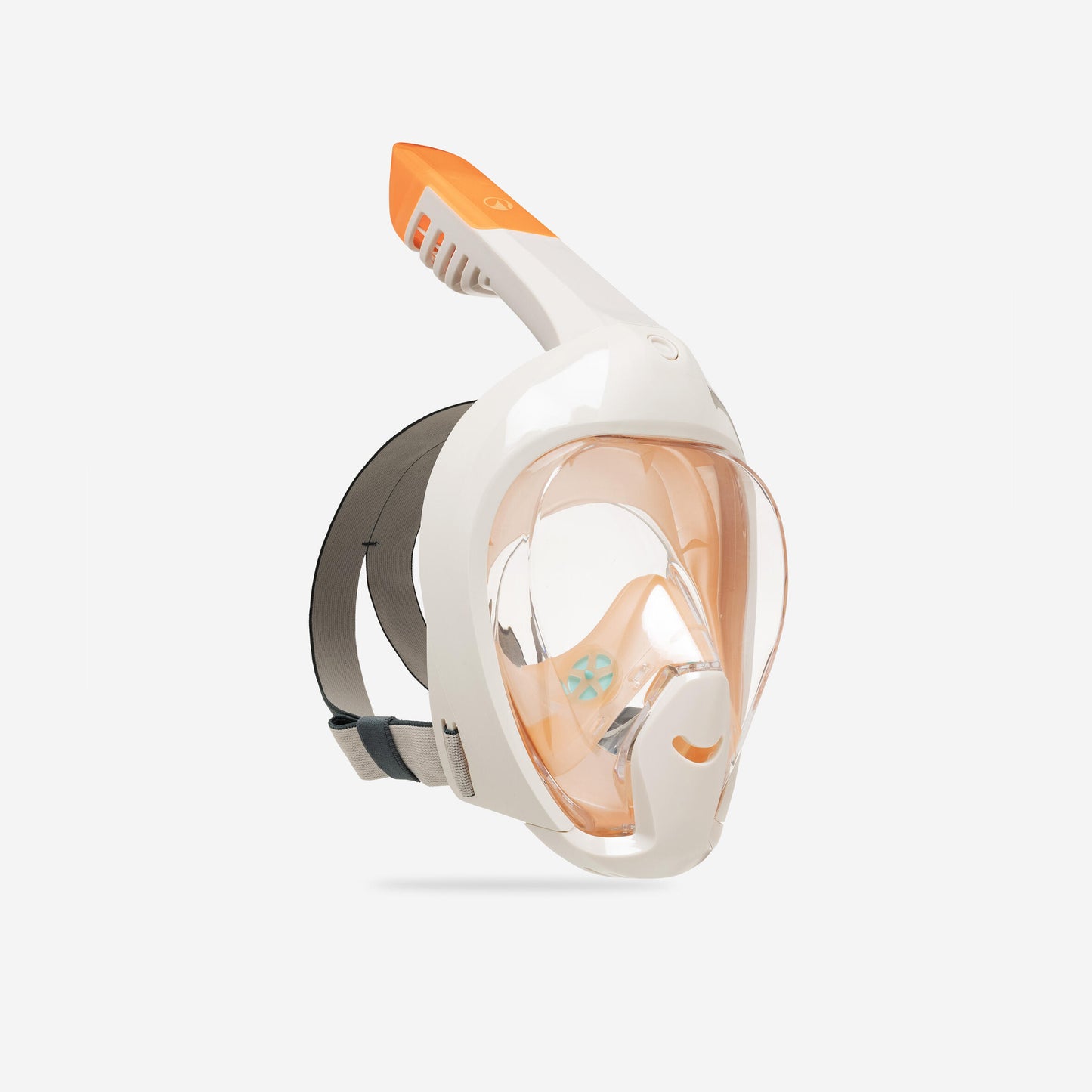 Kids' Easybreath surface mask XS (ages 6-10) - WITH BAG - Beige and Orange