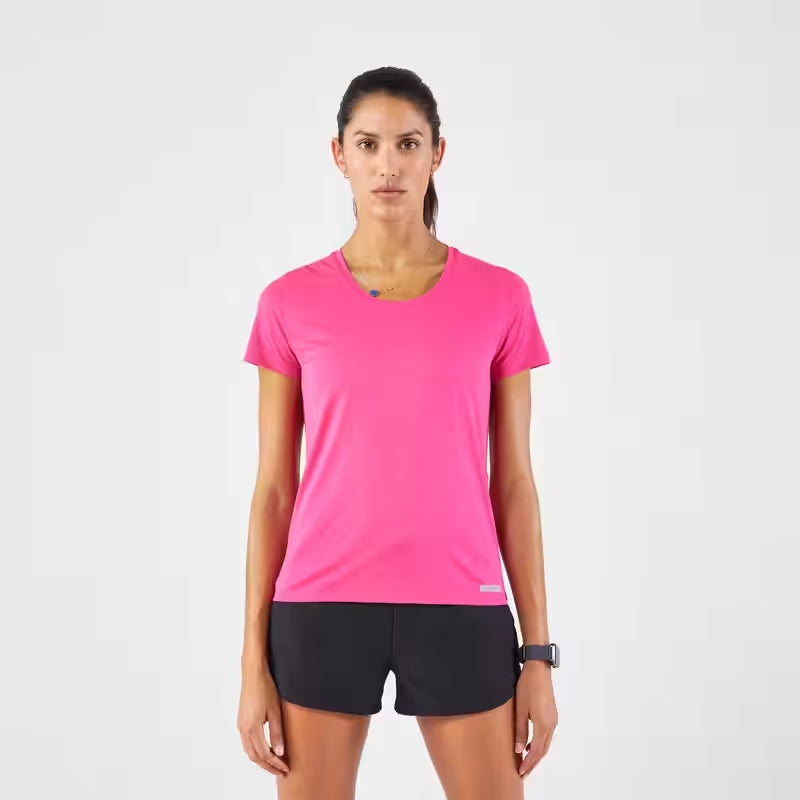 T SHIRT RUN DRY 100 W PINK D11A