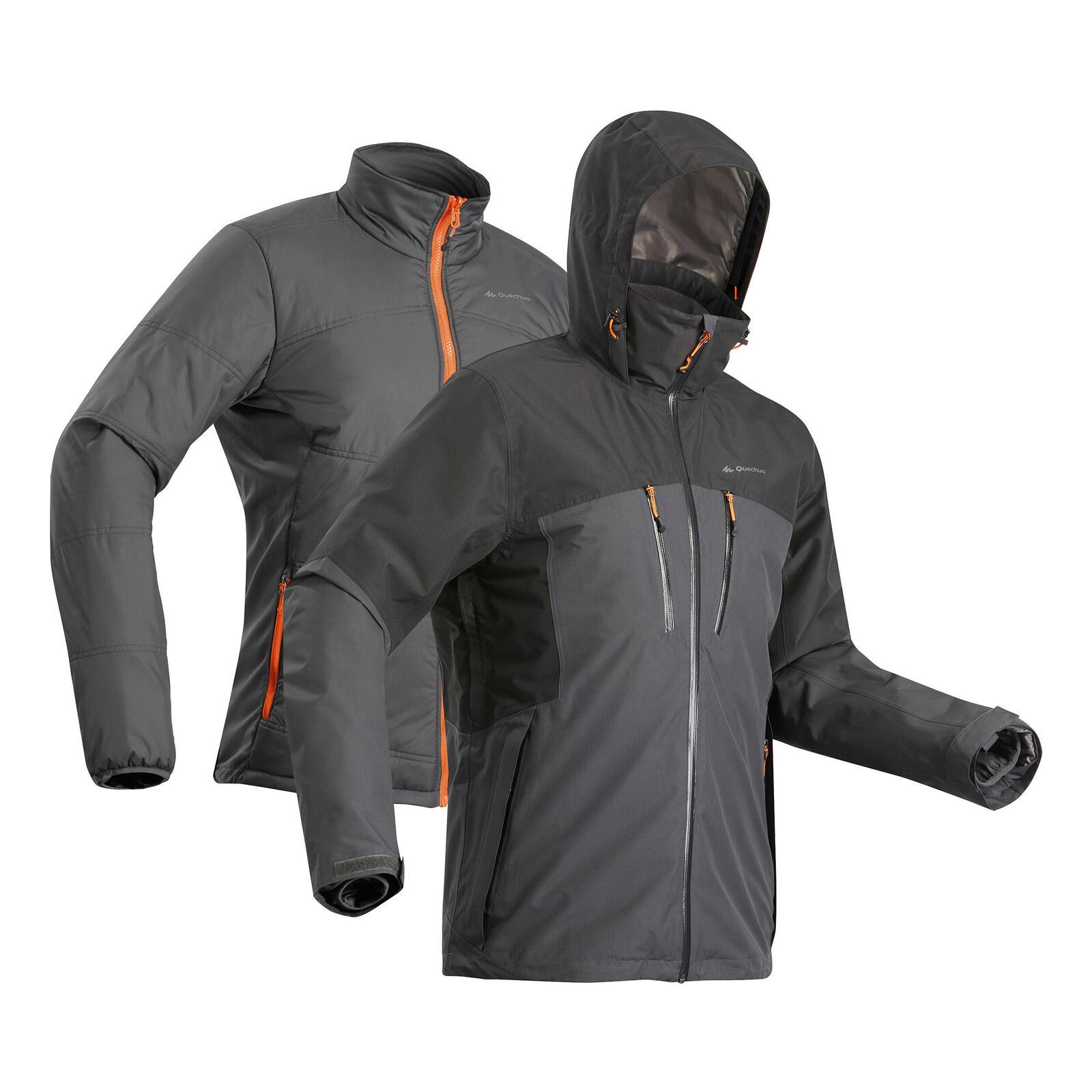 Decathlon Down Black Jacket Rent Trekking/Hiking Down Jacket