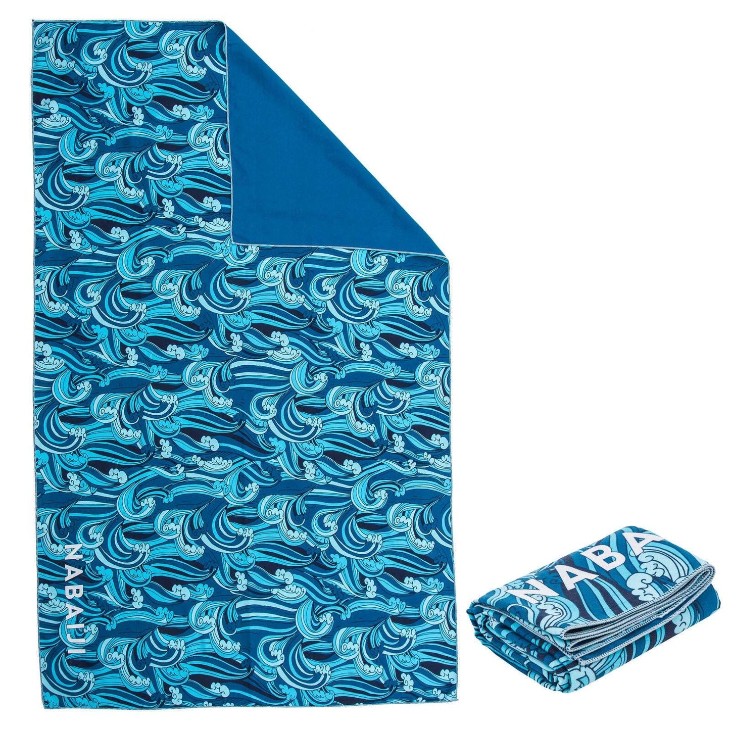 MF COMPACT PRINT XL TOWEL ALL WAVE BLUE*