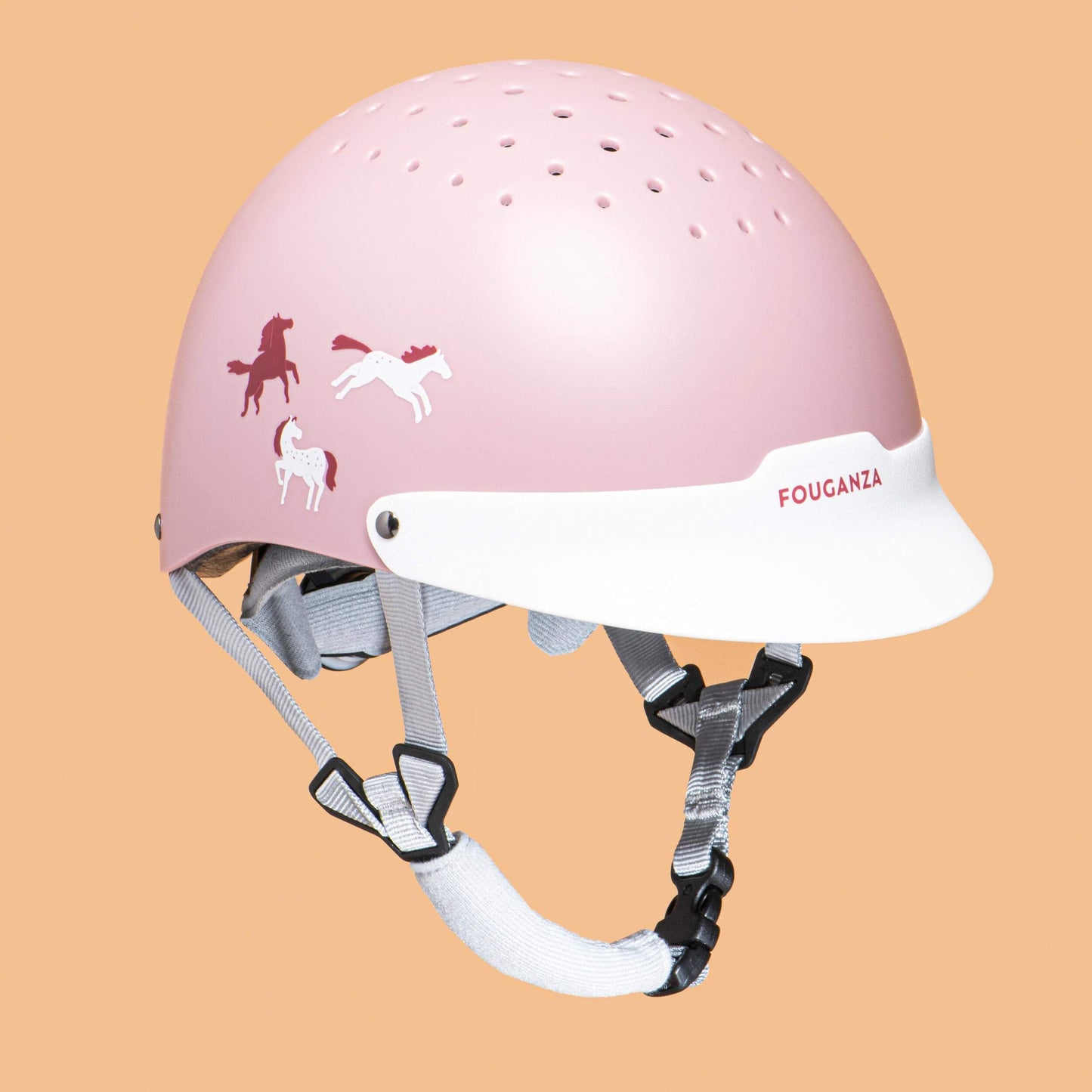 Helmet 100 EN1384 Pink/White