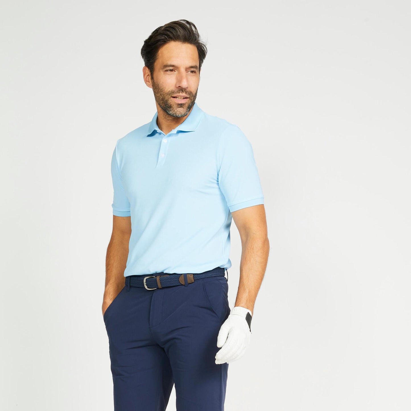 Inesis Men's Golf Short Sleeve Polo Shirt - WW500 Sky Blue - XL