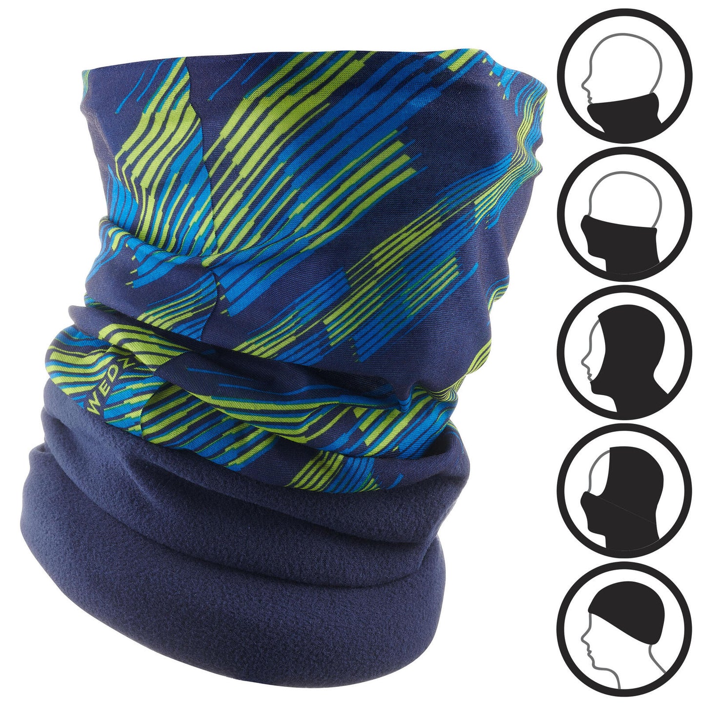 NECKWARMER HUG JR NAVY YELLOW