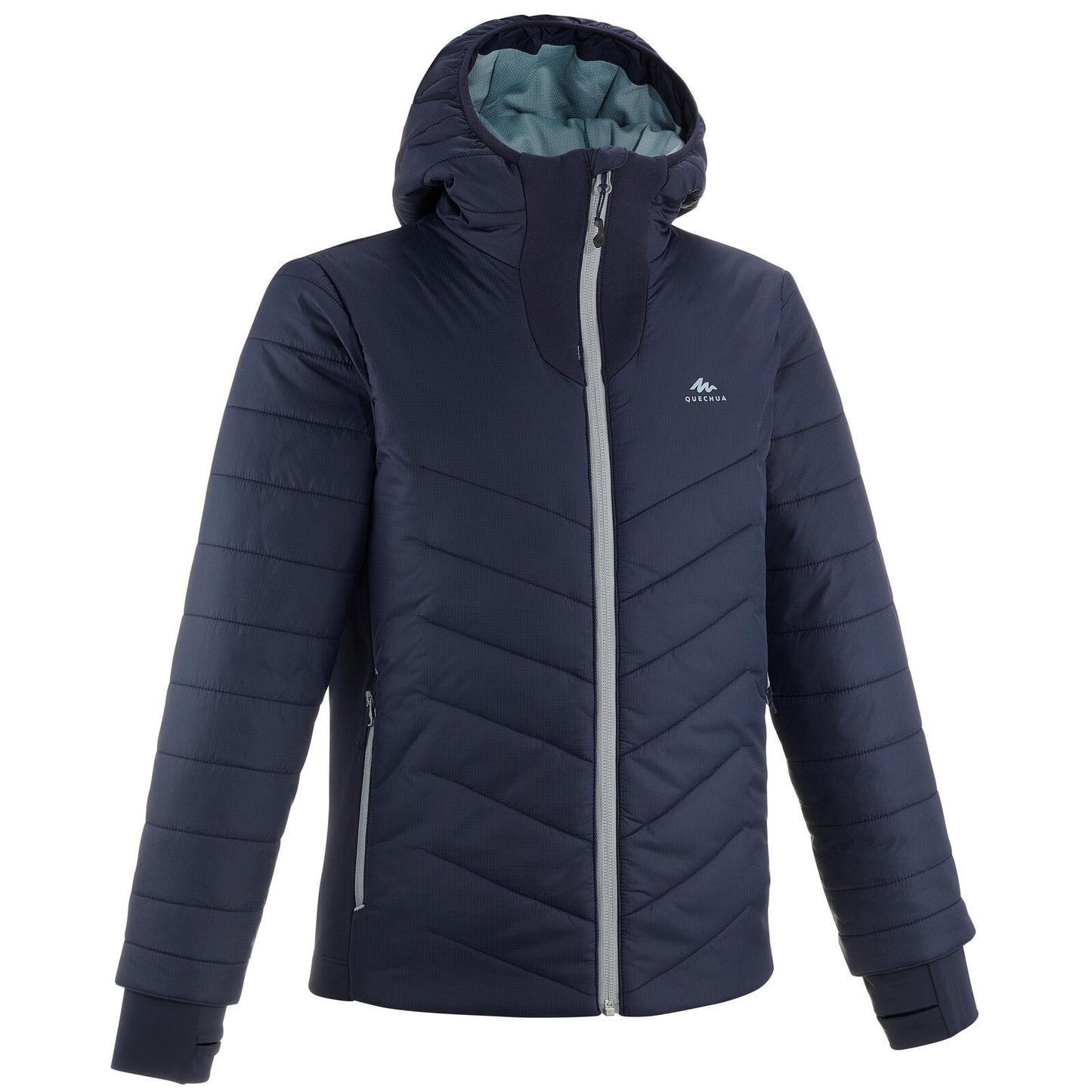 PADDED JACKET HYBRID BOY MH500 TW NAVY