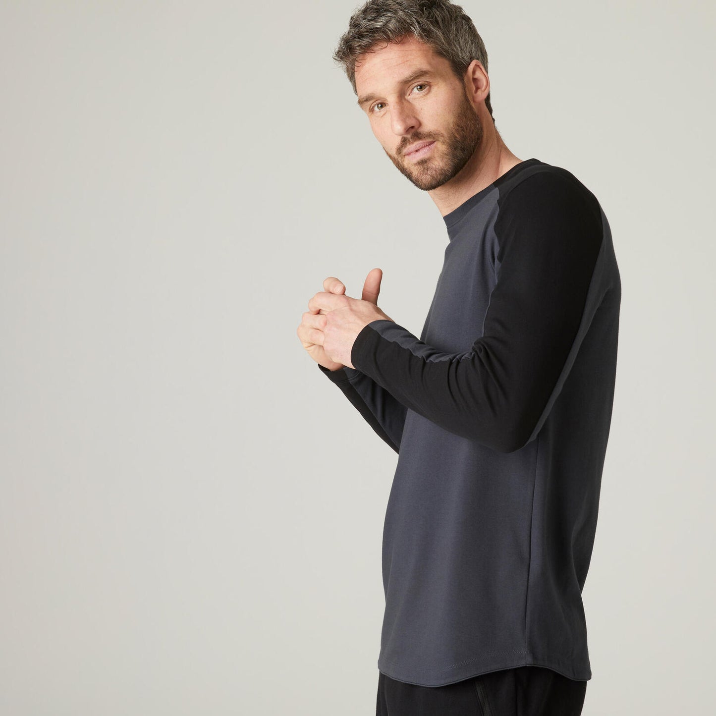 T-Shirt Gym M 520 LS Grey