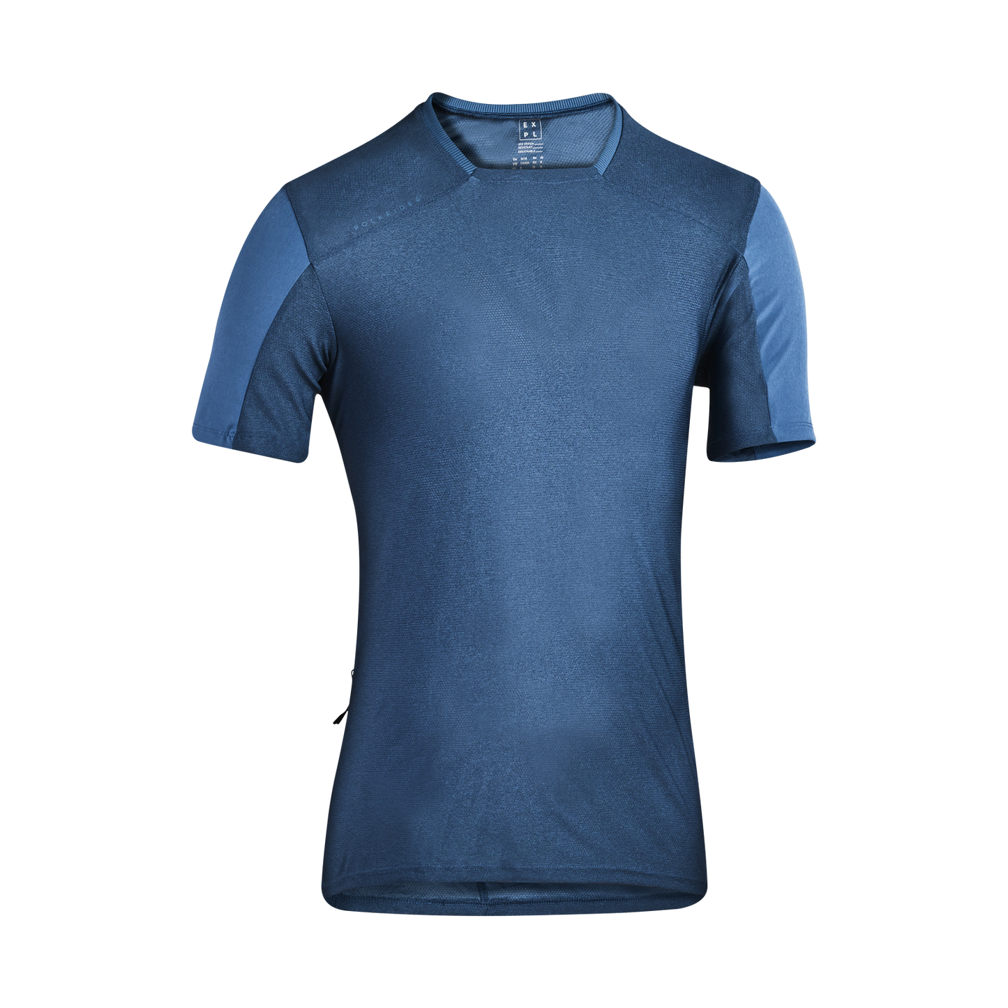 Men's Short-Sleeved Mountain Bike Jersey EXPL 100 - Blue