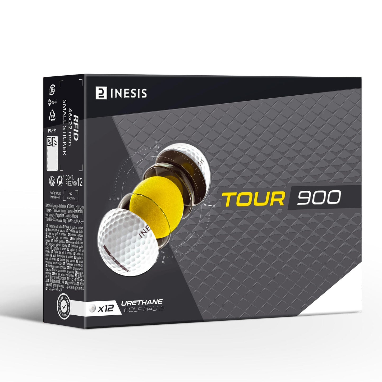 TOUR 900 GOLF BALL X12 WHITE