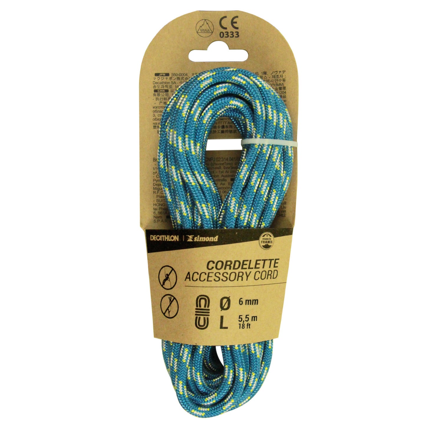 CORD 6mm X 5.5M BLUE