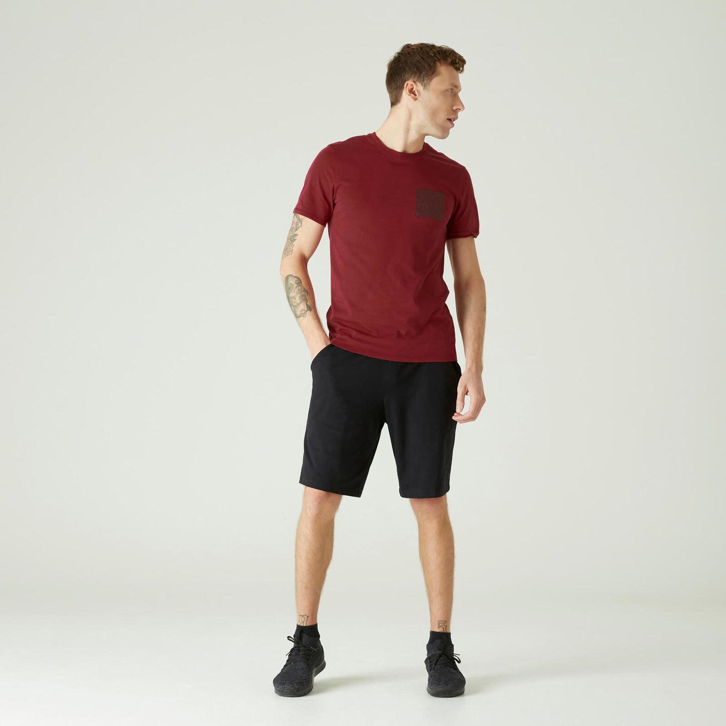 T-Shirt Conf Slim Bordeaux Print
