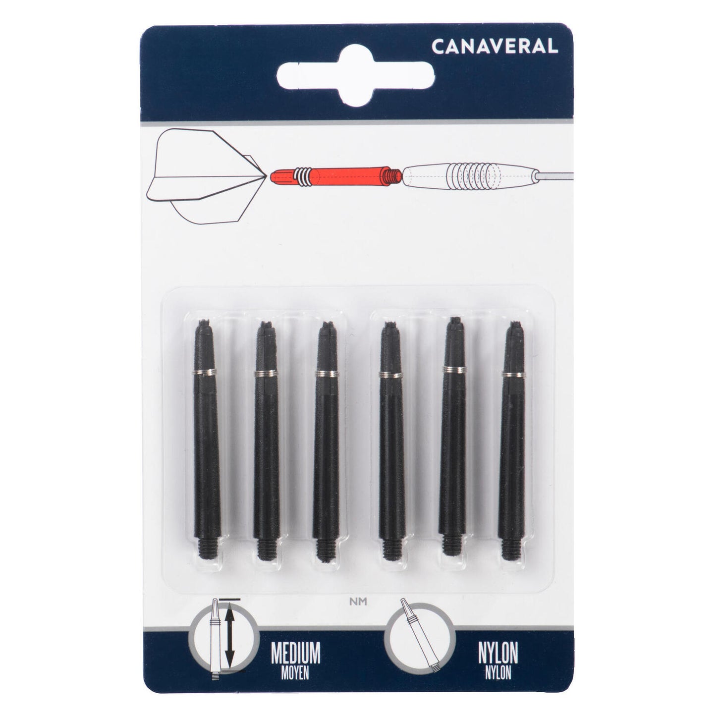 2 SHAFT PACK NYLON MEDIUM