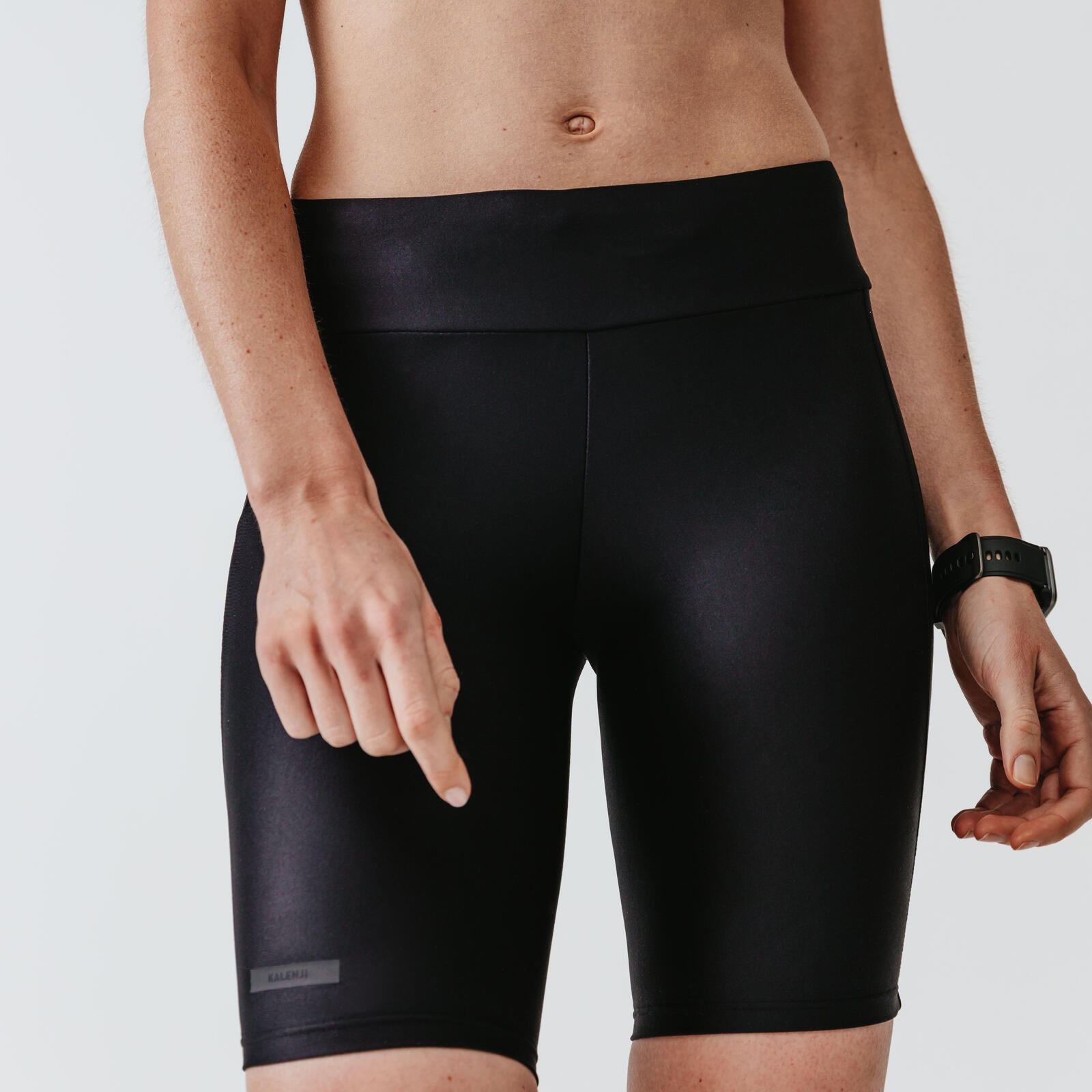 SHORT TIGHT RUN DRY W Black– DecathlonProSA