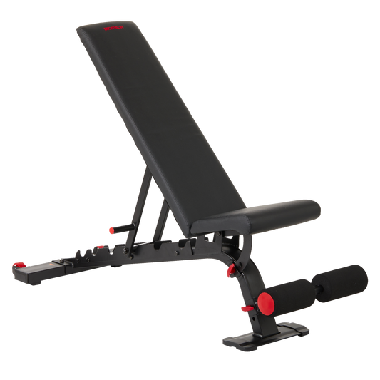 Reinforced flat/inclined weights bench