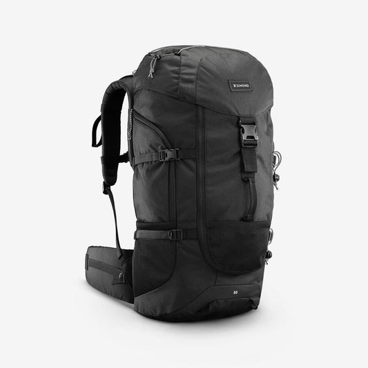 50L Hiking Backpack Black - MT100