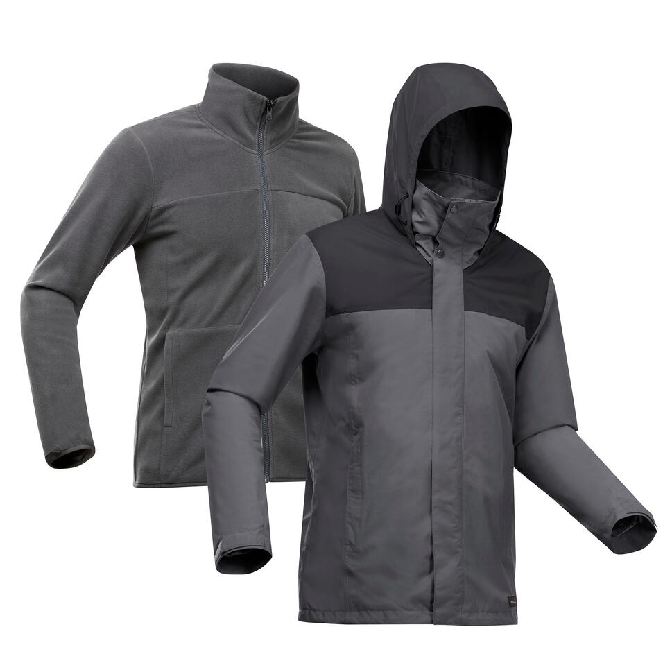 TRAVEL 100 3IN1 JACKET M GREY