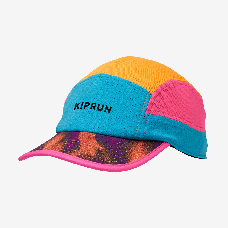 5 PANEL CAP ORANGE BLUE PINK