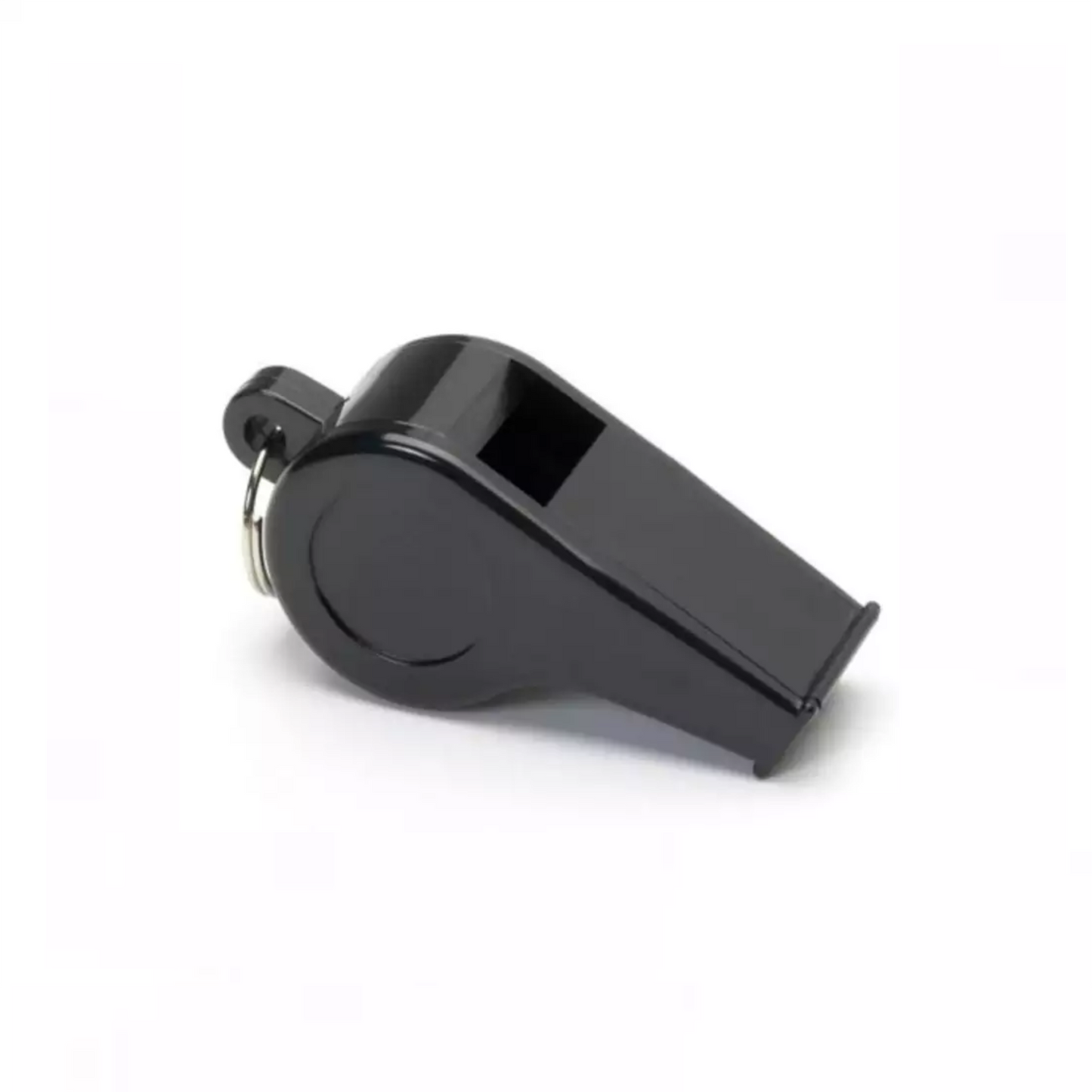 Black plastic whistle
