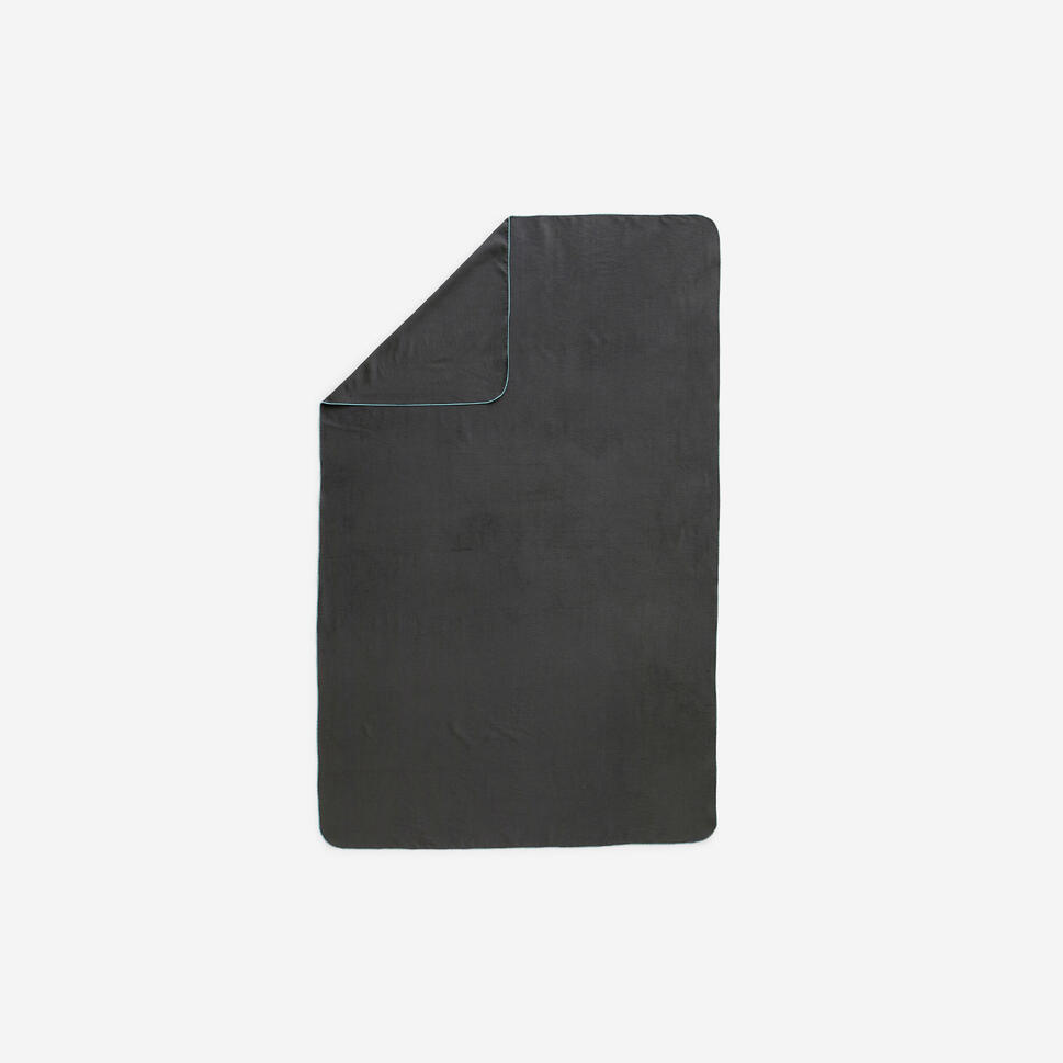 Ultra compact microfibre towel size XL 110 x 175 cm - black