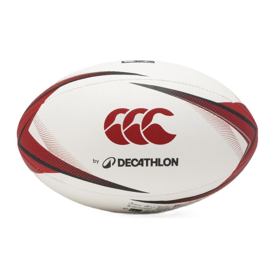 Size 5 Rugby Match Ball-Black & Red