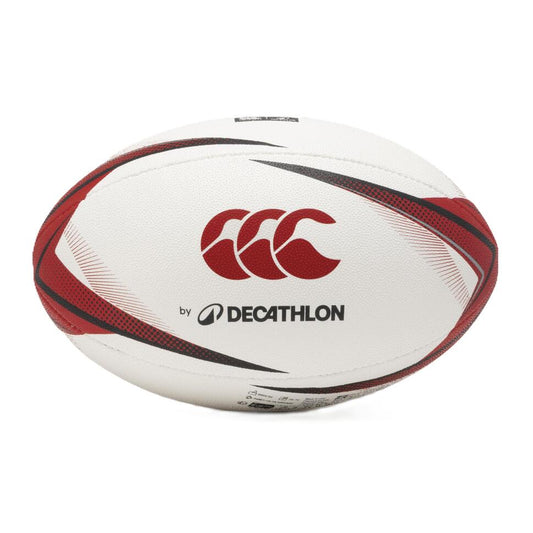 Size 5 Rugby Match Ball-Black & Red
