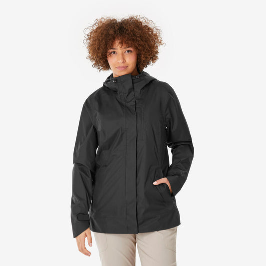 Women's Hiking Waterproof Jacket NH500 - Black