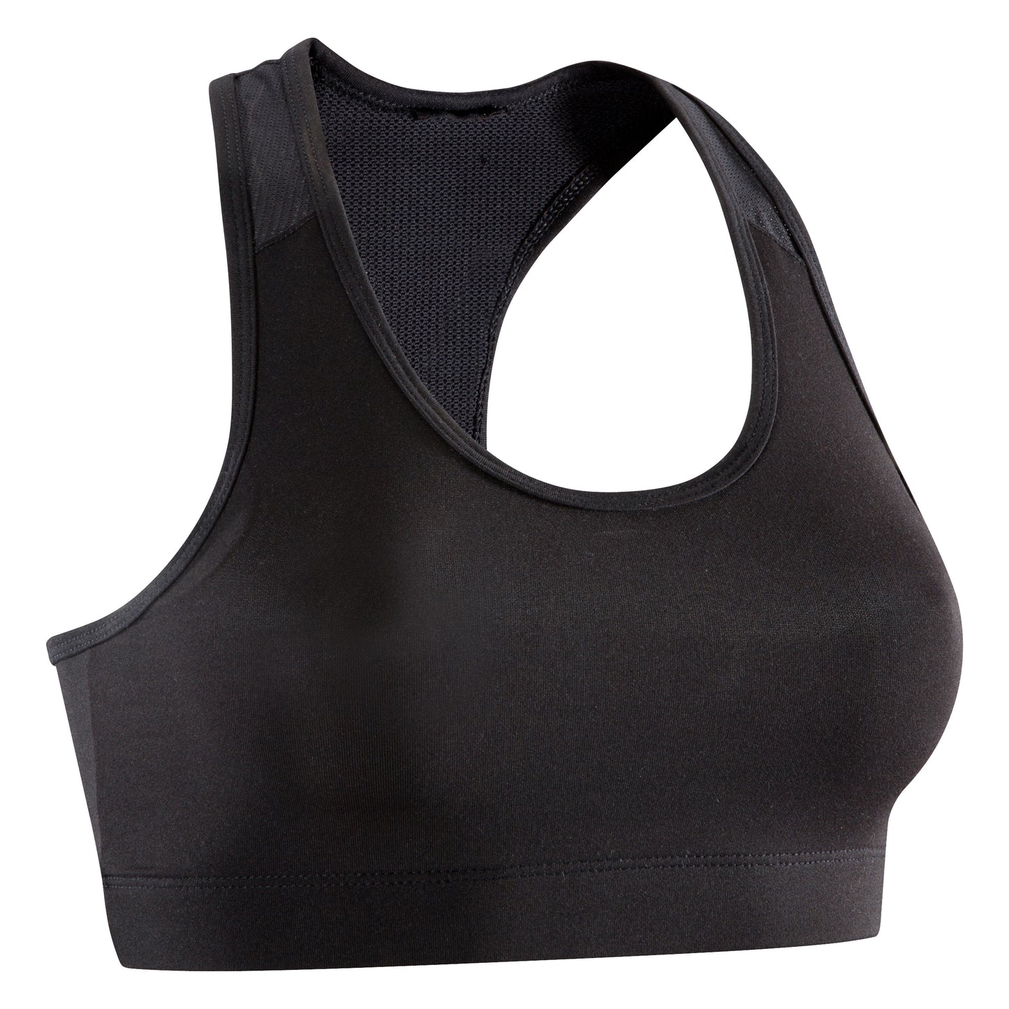 Light support fitness bra 100 - black