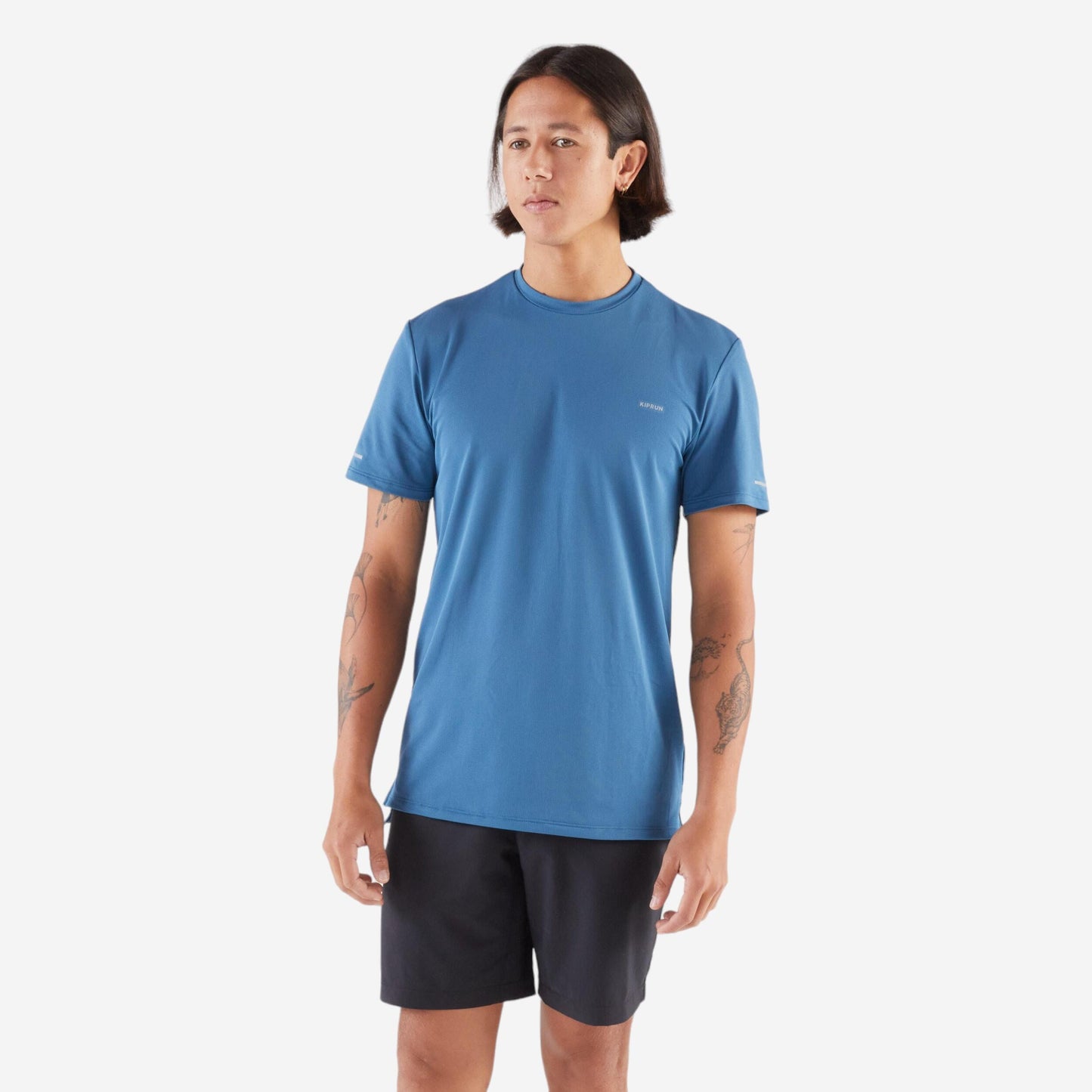 Kiprun Run 500 Men's Breathable Running T-shirt - Blue