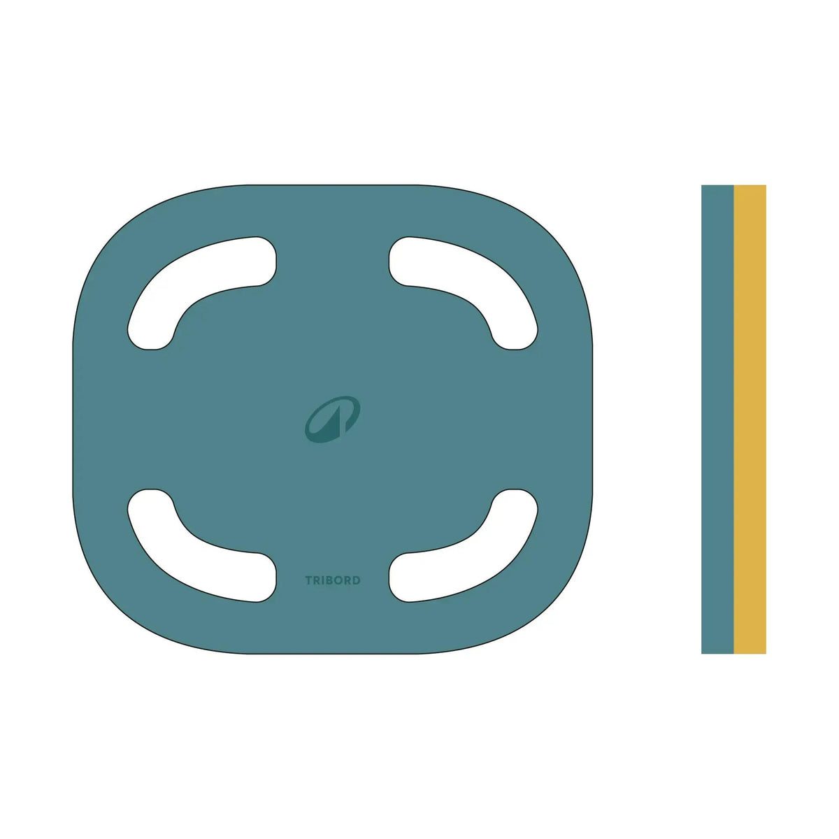 JUNIOR FOAM BOARD YELLOW BLUE