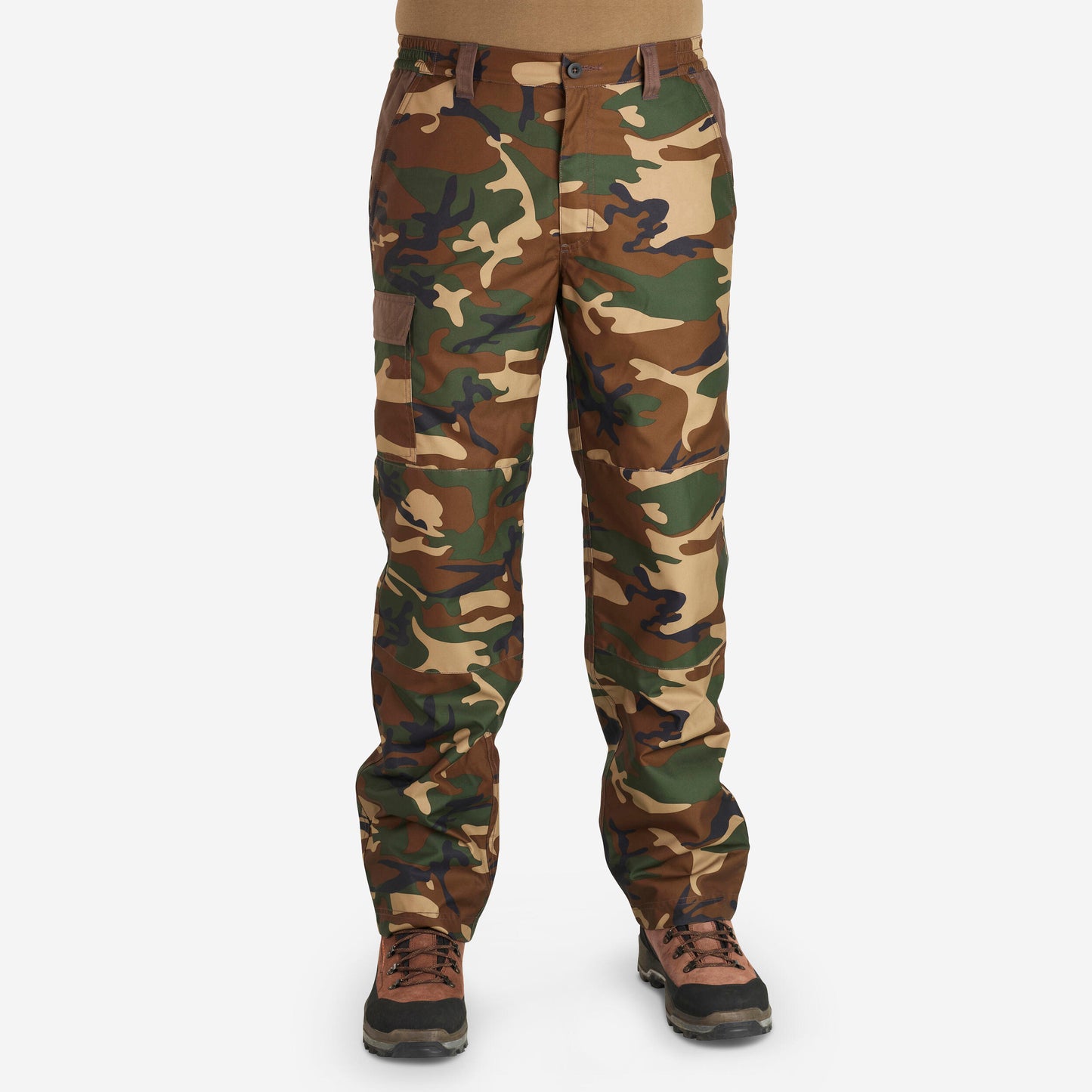 WARM WATERPROOF HUNTING TROUSERS 100 - CAMO
