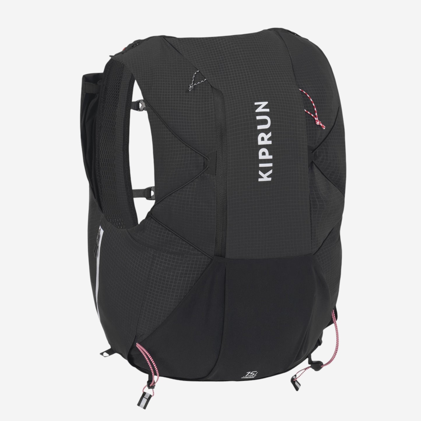 Unisex black 15L trail running bag sold with 2L water pouch - KIPRUN BAG 900