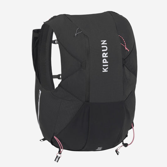 Unisex black 15L trail running bag sold with 2L water pouch - KIPRUN BAG 900