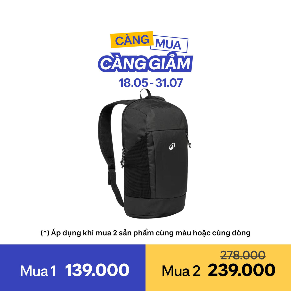 backpack ARPENAZ 100 10L black