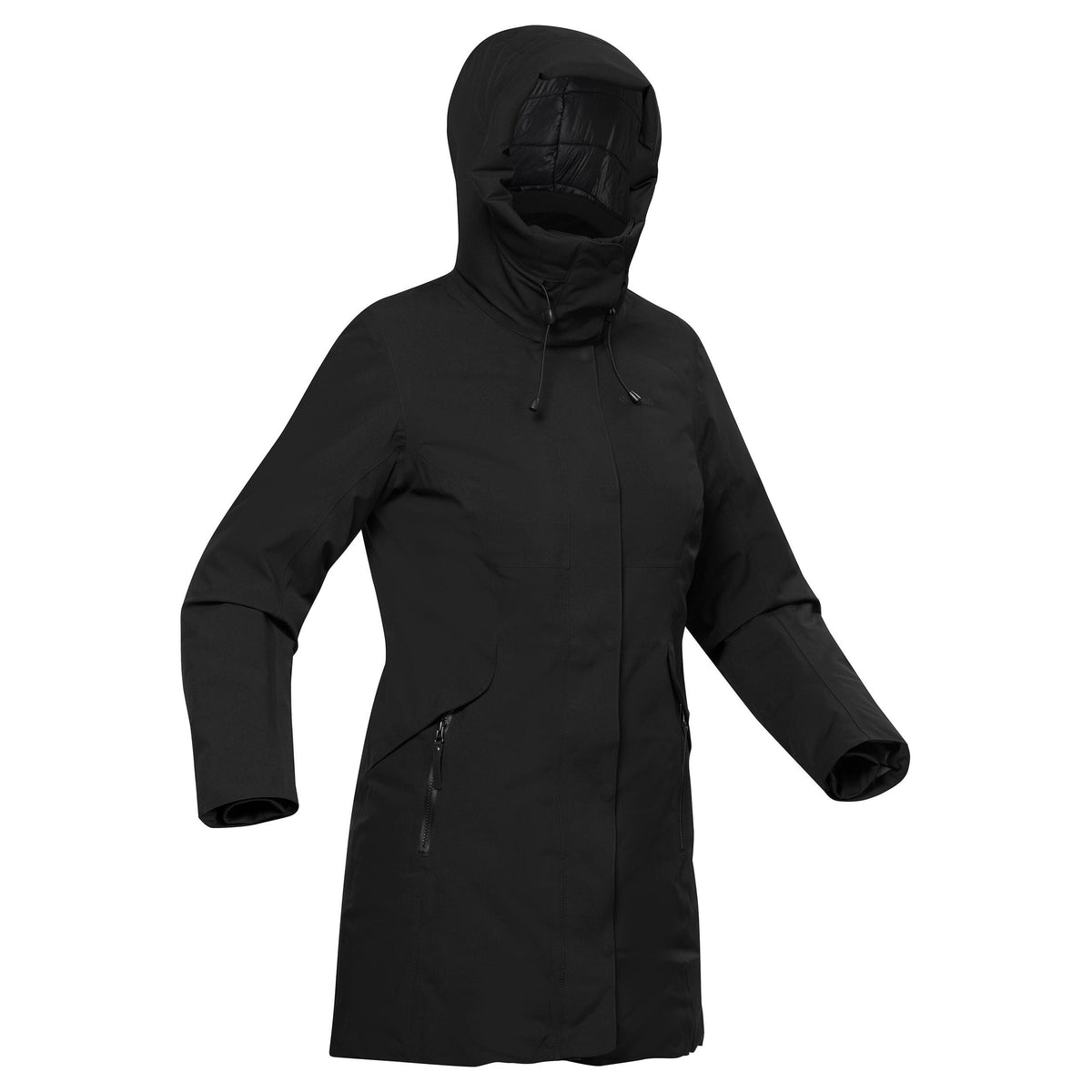 WARM PARKA NH500 W BLACK