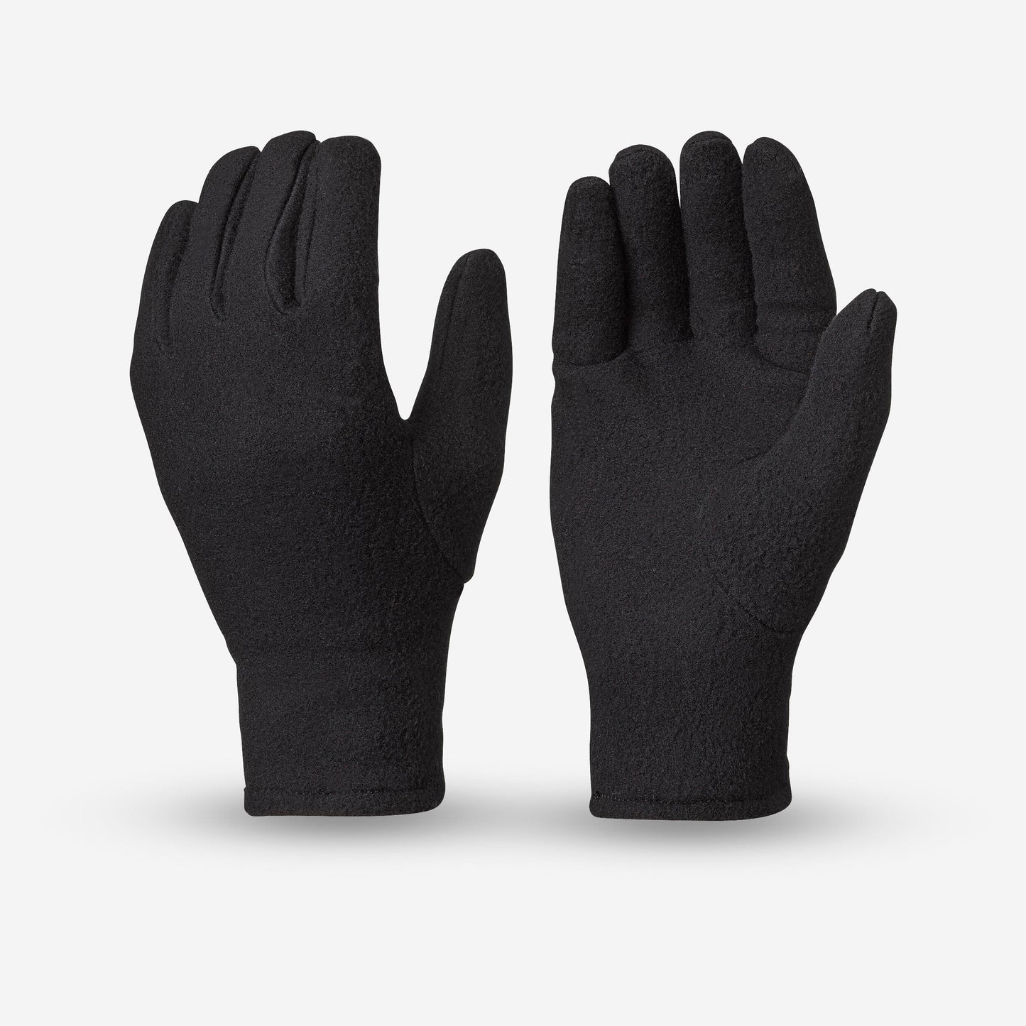 Kids' fleece gloves, 4-14 years HIKE100 - Black