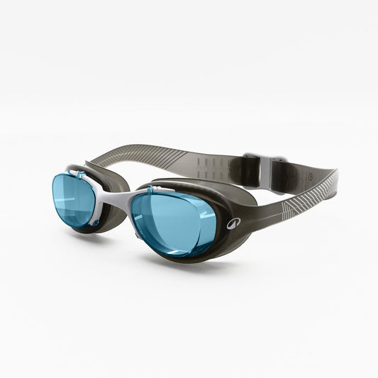 Swimming goggles Size L Xbase black white blue tinted lenses