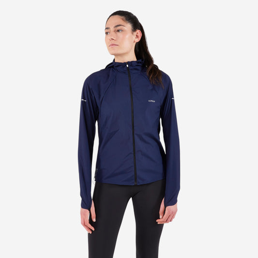 Women's Running & Trail Running Windproof Jacket - KIPRUN Run 900 Wind - Blue