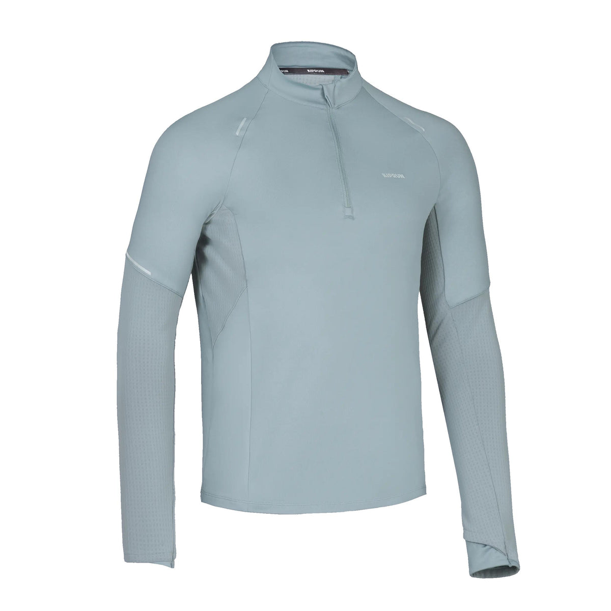LS TS 1/2 ZIP FLOW WARM GREY J19A