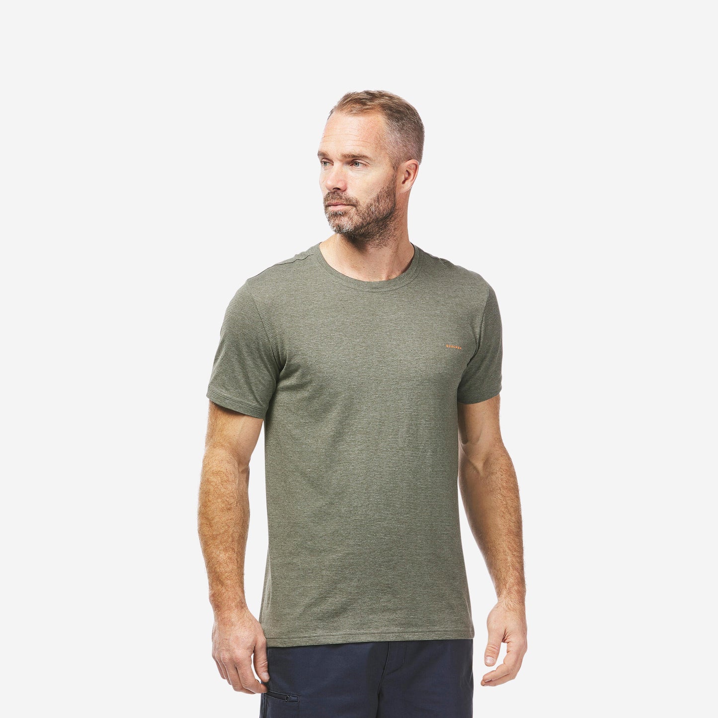 Men's T-shirt NH500 Fresh Rec Khaki