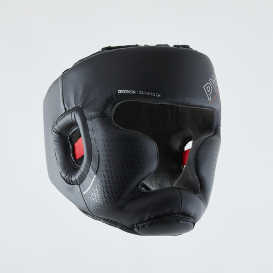 Adult Boxing Full Face Headguard 500 - Black