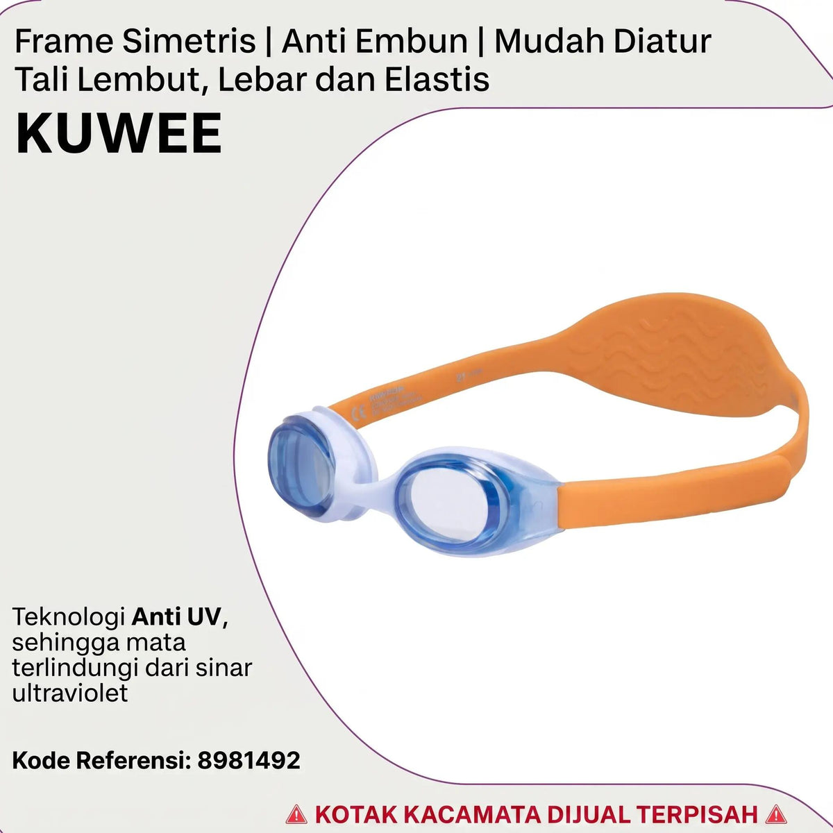 GOGGLES KUWEE YELLOW BLUE