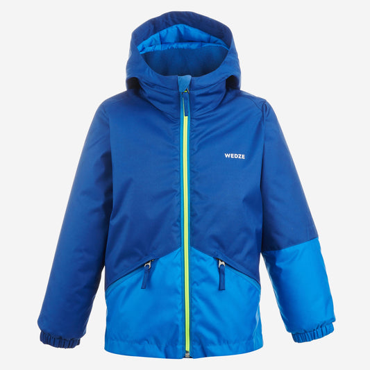 Kids' Warm and Waterproof Ski Jacket - 100 Blue