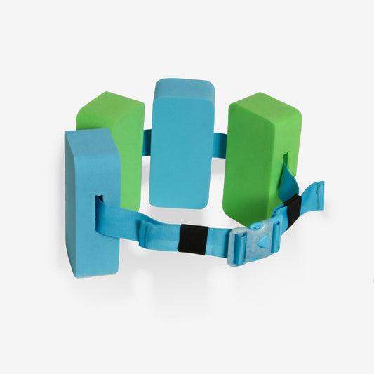 Swimming belt 15-60 kg with blue green foam floats