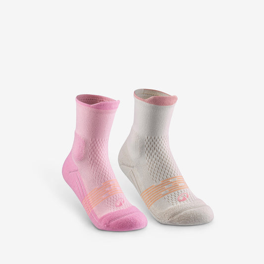 Socks Hike 500 Mid Pink Beige Junior X2
