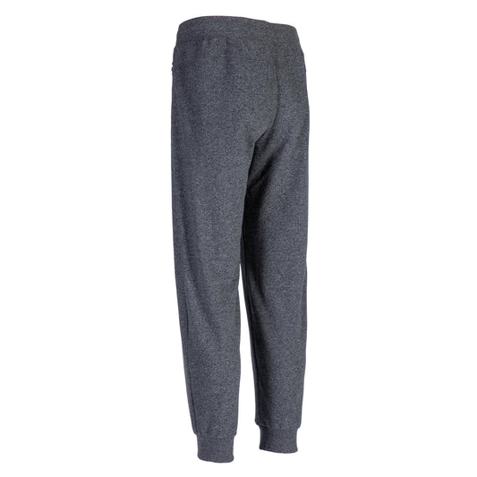 Men's Straight-Cut Cotton-Rich Jogging Fitness Bottoms 500 - Dark Grey