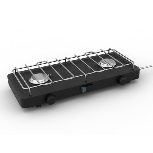 GAS STOVE 100 2 BURNERS BLACK