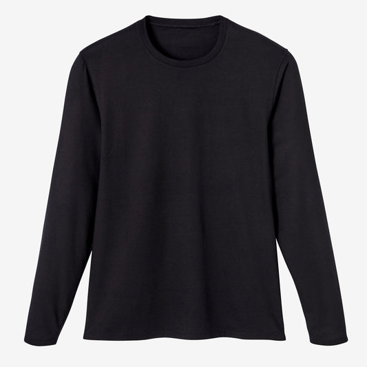 T-Shirt LS Regular 100 Black M